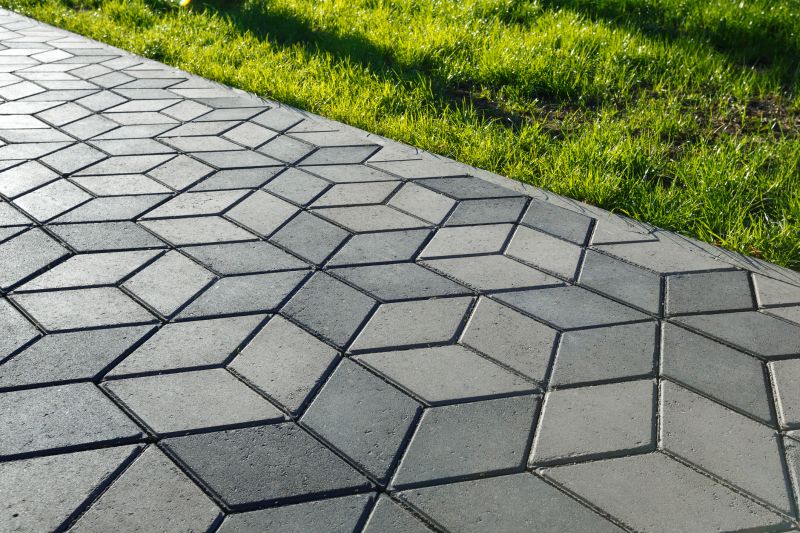 Modern Patterned Paver Layout
