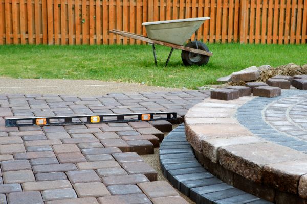 Patio Brick Installation in Hickory