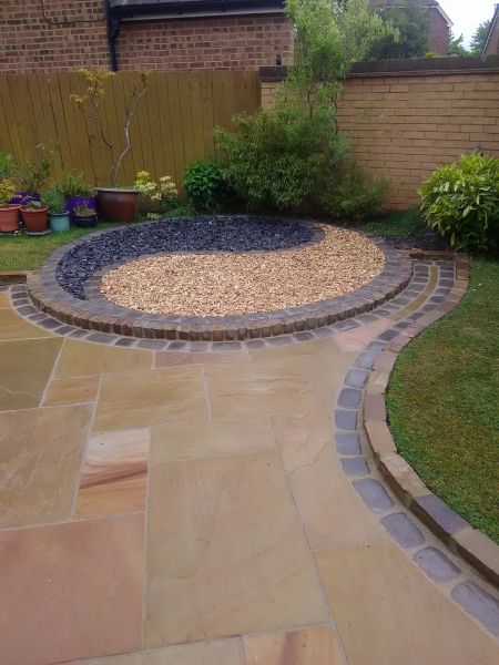 Sandstone Patio Installation in Hickory